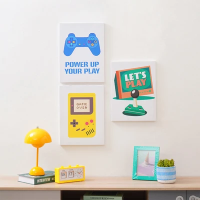 Gambar Informa Hiasan Dinding Kanvas Print Games 30x40 cm Set 3 Pcs - Mix