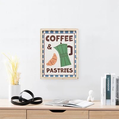 Gambar Informa Hiasan Dinding Kanvas Print Coffee & Pastries 30x40 cm - Mix