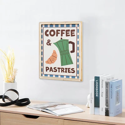 Gambar Informa Hiasan Dinding Kanvas Print Coffee & Pastries 30x40 cm - Mix