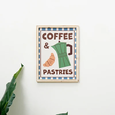 Gambar Informa Hiasan Dinding Kanvas Print Coffee & Pastries 30x40 cm - Mix
