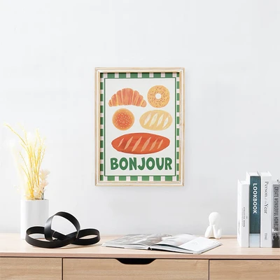 Gambar Informa Hiasan Dinding Kanvas Print Bread Bonjour 30x40 cm - Mix