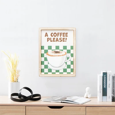 Gambar Informa Hiasan Dinding Kanvas Print A Coffee Please 30x40 cm - Mix