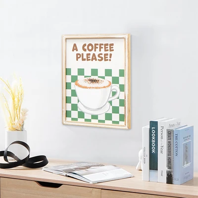 Gambar Informa Hiasan Dinding Kanvas Print A Coffee Please 30x40 cm - Mix