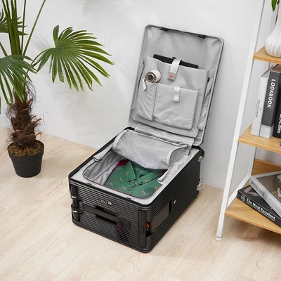 Gambar Luggo Smart Electric Koper PC TSA Lock 20 Inch - Hitam