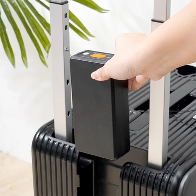 Gambar Luggo Smart Electric Koper PC TSA Lock 20 Inch - Abu-Abu