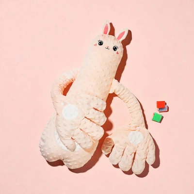 Gambar Kindla Bantal Shooting Bayi Rabbit - Pink