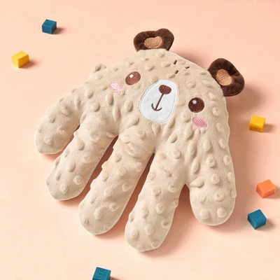 Gambar Kindla Bantal Shooting Bayi Hand Palm Bear - Cokelat