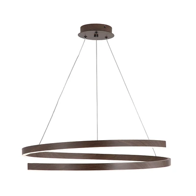 Gambar Informa Foster Lampu Gantung Hias LED 60x20 cm - Cokelat Dark Wood