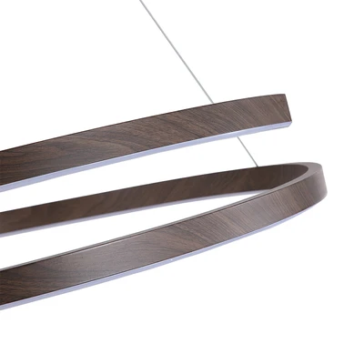 Gambar Informa Foster Lampu Gantung Hias LED 60x20 cm - Cokelat Dark Wood
