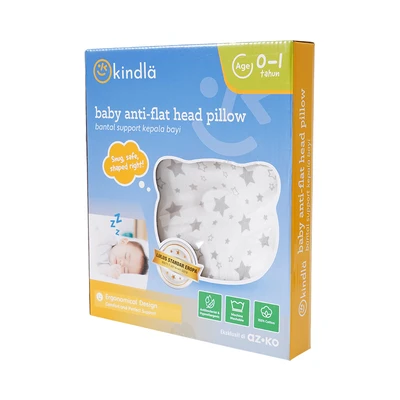 Gambar Kindla Bantal Bayi Anti Flat Head Bear - Putih