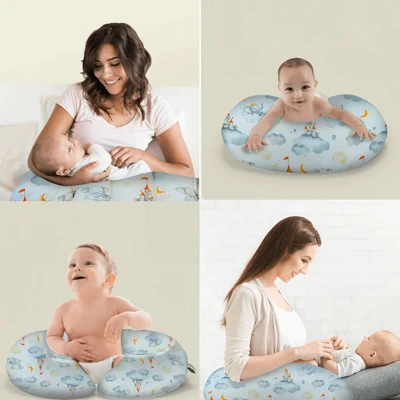 Gambar Kindla Bantal Menyusui Detachable Serbaguna Elephant - Abu-abu