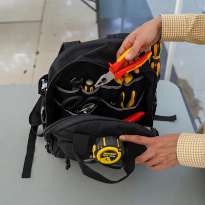 Gambar Krisbow 22 ltr Tas Ransel Perkakas LRBP22 - Hitam
