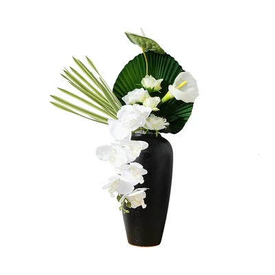 Gambar Informa Bunga Artifisial Orchid Dengan Pot 25x16.5x63 cm - Putih