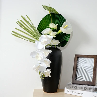 Gambar Informa Bunga Artifisial Orchid Dengan Pot 25x16.5x63 cm - Putih