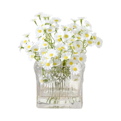 Gambar Informa Bunga Artifisial Daisy Dengan Pot 11.5x11.5x21 cm - Putih
