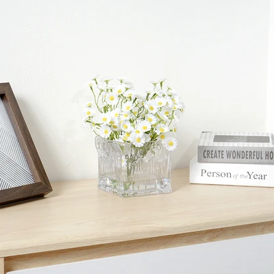 Gambar Informa Bunga Artifisial Daisy Dengan Pot 11.5x11.5x21 cm - Putih