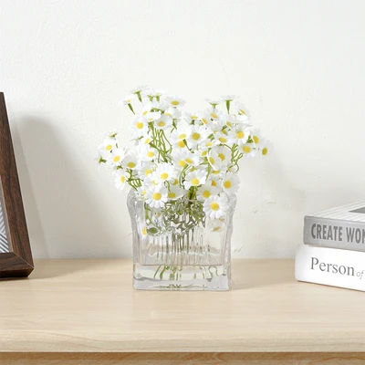 Gambar Informa Bunga Artifisial Daisy Dengan Pot 11.5x11.5x21 cm - Putih