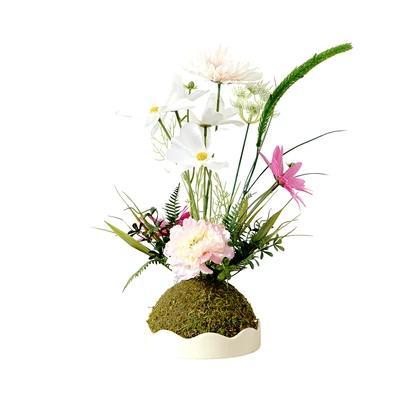 Gambar Informa Bunga Artifisial Dengan Pot 13x13x45 cm - Putih