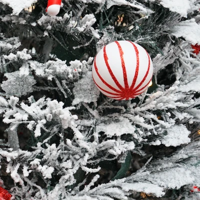 Gambar Noelle 225 cm Pohon Natal Christmas Prelit Pop Up Frosty - Mix