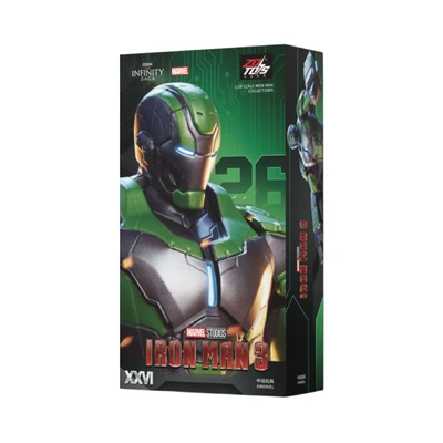 Gambar Top Gear ZD Infinity Saga Action Figure X Iron Man 3 MK26 18 cm - Hijau/Abu-Abu