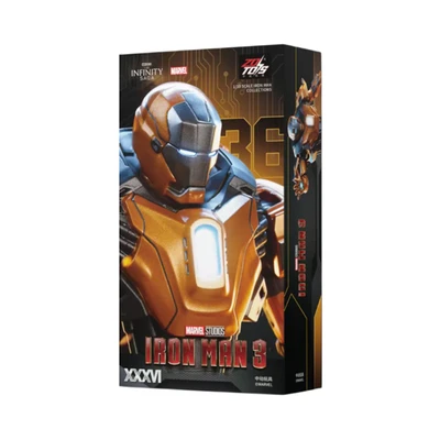 Gambar Top Gear ZD Infinity Saga Action Figure X Iron Man 3 MK36 18 cm - Oranye/Abu-Abu