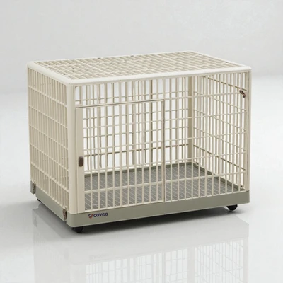 Gambar Cavea Kandang Anjing & Kucing Dengan Roda 97x67x74 cm - Krem