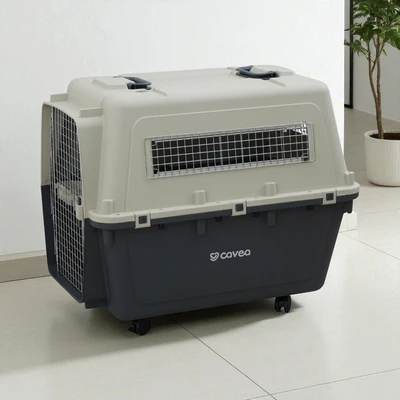 Gambar Cavea Iata Kandang Travel Portable Anjing & Kucing 97x68x82 cm - Abu-Abu