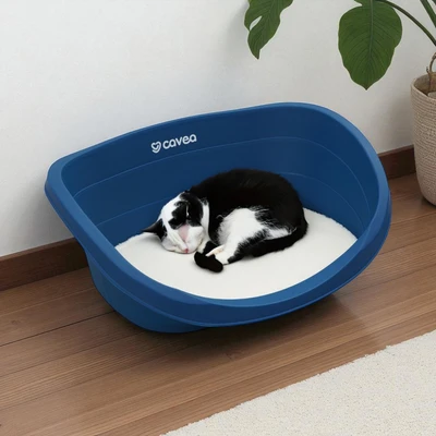 Gambar Cavea Ukuran M Tempat Tidur Hewan - Biru