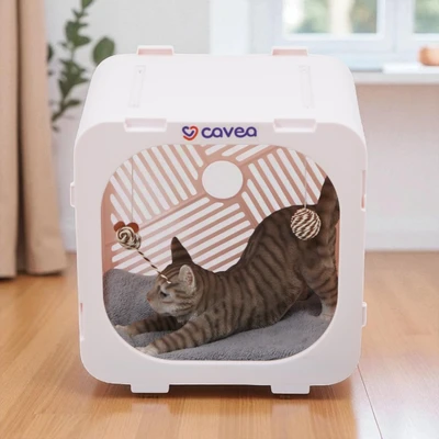 Gambar Cavea Rumah Kucing Plastik - Pink