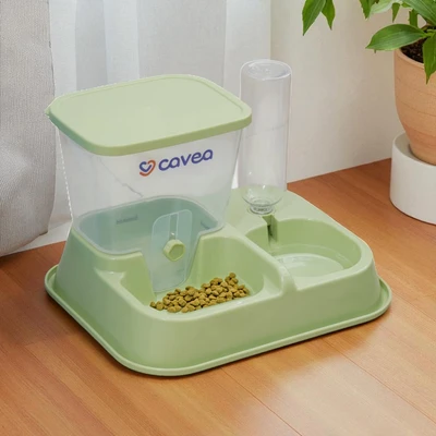 Gambar Cavea Dispenser Makanan & Minuman Hewan - Hijau