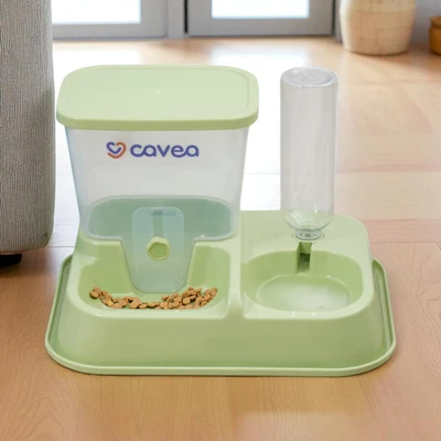Gambar Cavea Dispenser Makanan & Minuman Hewan - Hijau
