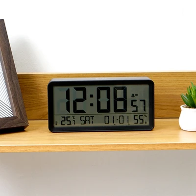 Gambar Forhom Hibiya Jam Meja LCD Digital - Hitam