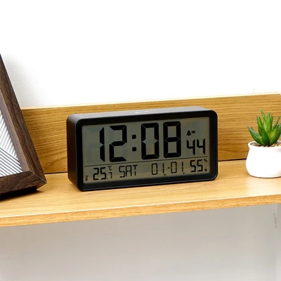 Gambar Forhom Hibiya Jam Meja LCD Digital - Hitam