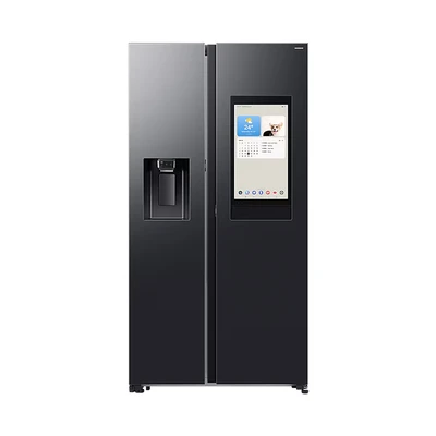 Gambar Samsung Bespoke AI Kulkas 2 Pintu Side By Side 641 Liter RS90F65ANFSE - Hitam