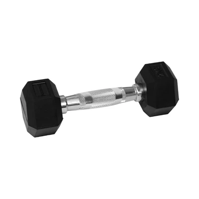 Gambar Kinetic Set Hexagonal Dumbell Dengan Rak Penyimpanan 2-20 kg - Hitam
