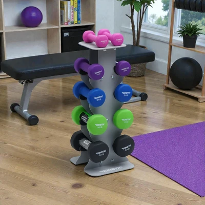 Gambar Kinetic Dumbbell Dengan Rak Vertikal 1.5 kg Set 10 pcs - Mix