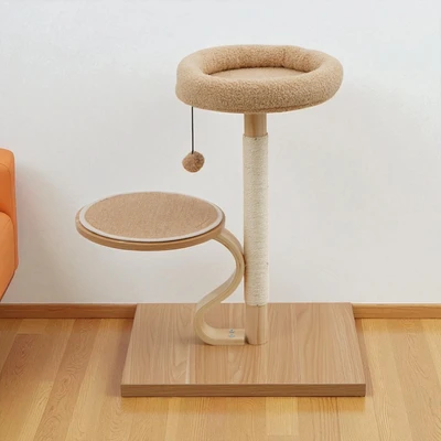Gambar Cavea 54x44x59 cm Pohon Bermain Kucing Condo - Krem Beige