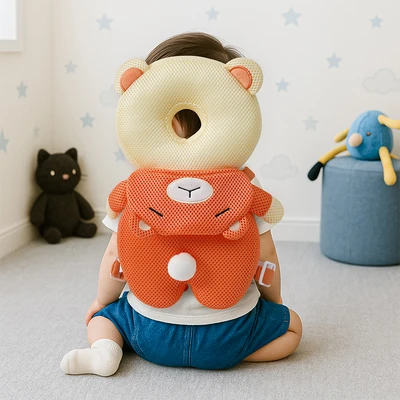 Gambar Kindla Pelindung Kepala Anak Bear - Oranye