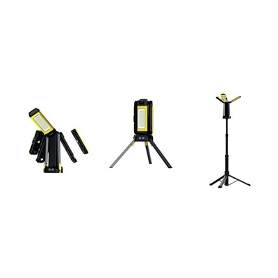 Gambar Krisbow Lampu Sorot Tripod 3200 Lumen Cool Daylight - Hitam/Kuning