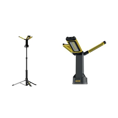 Gambar Krisbow Lampu Sorot Tripod 7000 Lumen Cool Daylight - Hitam/Kuning