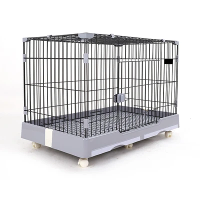 Gambar Cavea Kandang Anjing & Kucing Dengan Tray 99x62x71 cm - Abu-Abu