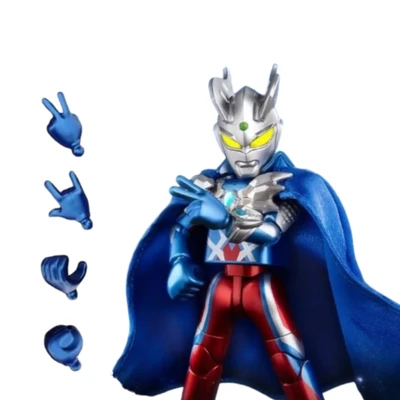 Gambar Blokees Action Figure Ultraman Zero 15th Anniversary Special 10 Cm - Biru/merah
