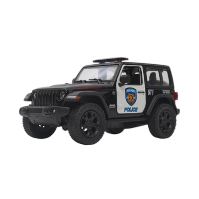 Gambar Top Gear Kinsmart 1:34 Diecast Jeep Wrangler 2018 Police Random