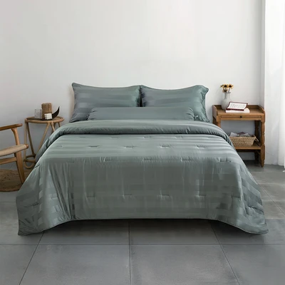 Gambar Informa 180x200 cm Set 6 Pcs Seprai King Bamboo Dobby - Hijau