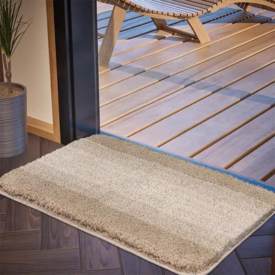 Gambar Forhom Keset Kamar Mandi Microfiber Grid 40x60 cm Set 2 pcs - Cokelat Latte