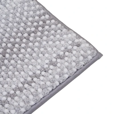 Gambar Forhom Keset Kamar Mandi Chenille Microfiber 40x60 cm Set 2 pcs - Abu-Abu Storm