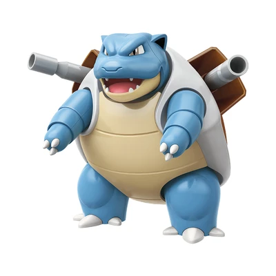Gambar Keepplay Minfigure Go Adventure Pokemon Blastoise & Squirtle - Biru