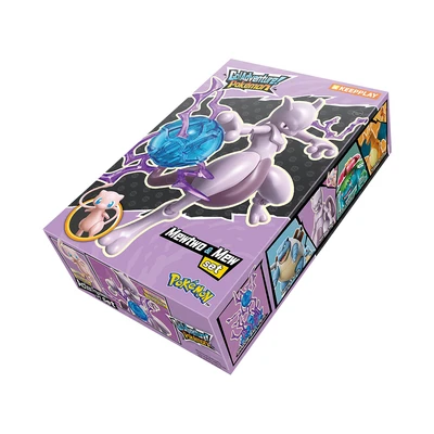 Gambar Keepplay Minifigure Go Adventure Pokemon Mewtwo & Mew - Ungu/pink