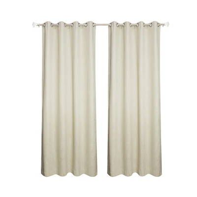 Gambar Informa Gorden Anti Api Jacquard Classic 140x250 cm Set 2 Pcs - Krem Beige