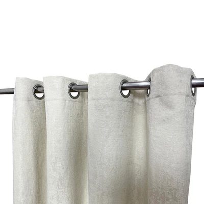 Gambar Informa Gorden Anti Api Jacquard Classic 140x250 cm Set 2 Pcs - Krem Beige